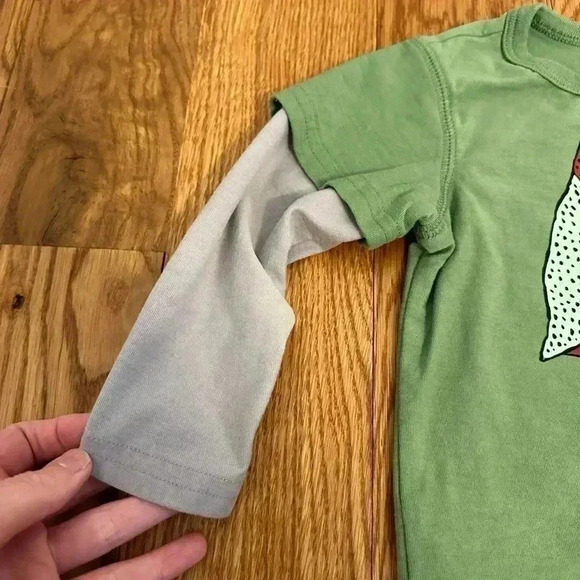 Tea Collection Green Owl Shirt baby size 9-12 months - Picture 3 of 8